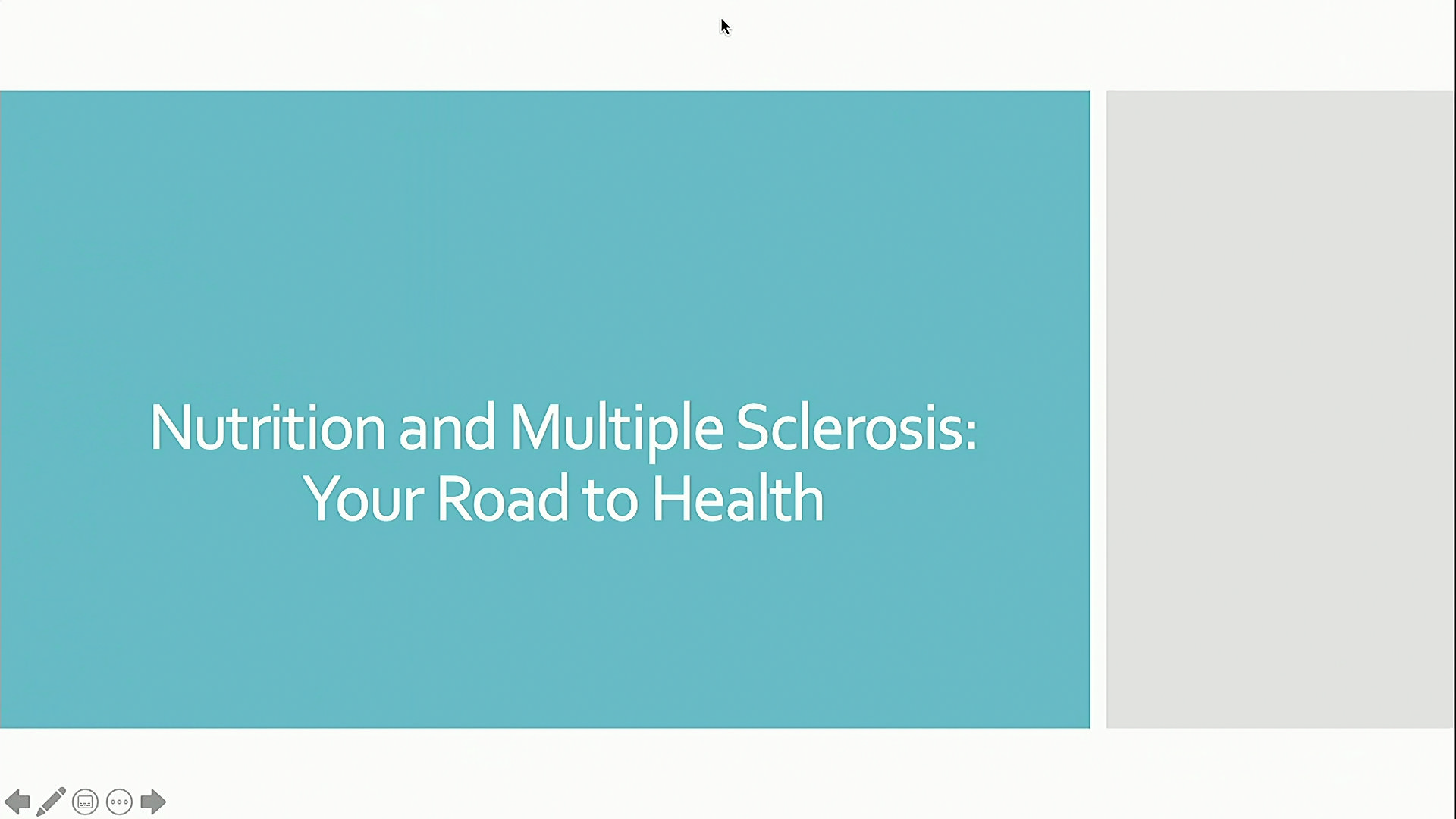 Ms Educational Series Ms Patient Education Nutrition And Multiple